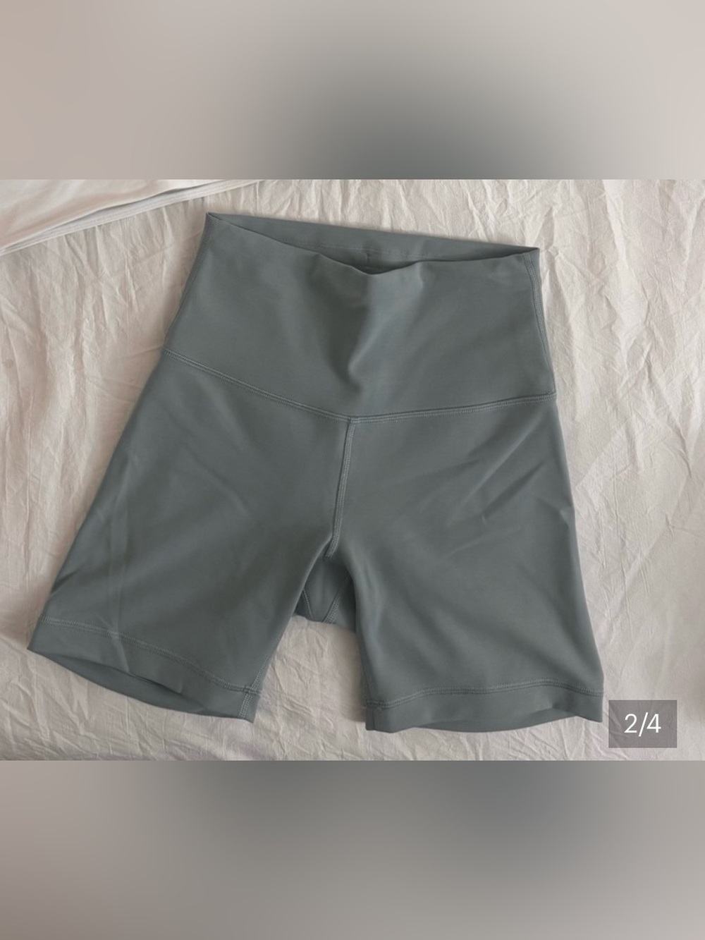 lululemon athletica High-Rise Bike Shorts in Sage Green